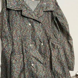 Floral lightweight rain jacket